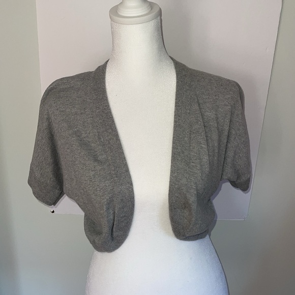 Set of 3 BR preloved crop cardigans black brown grey size S - Picture 7 of 10